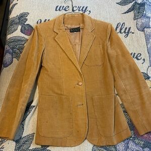 Women's Tan Corduroy Blazer